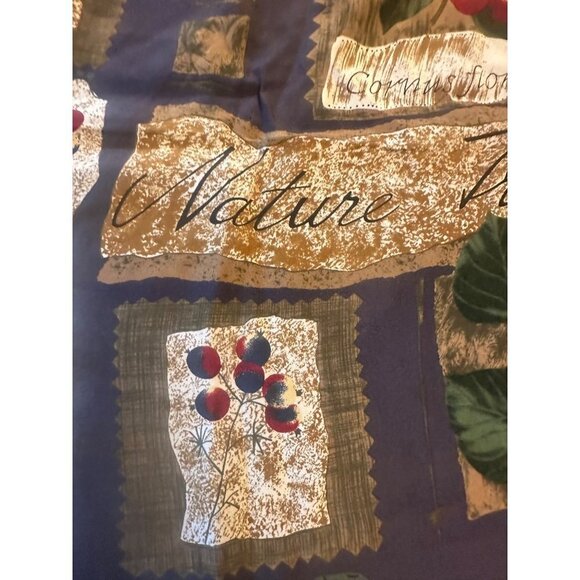 GAP Silk Botanical Garden Scarf Neutral Brown - Picture 2 of 6